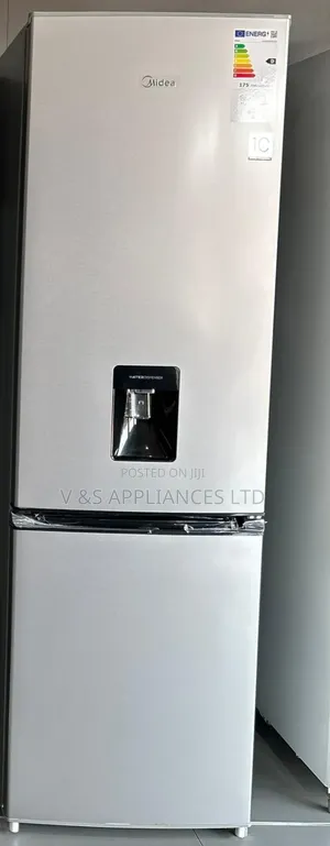 341l Midea Double Door With Bottom Freezer