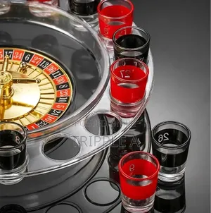 16 Shot Turntable Drinking Roulette Set
