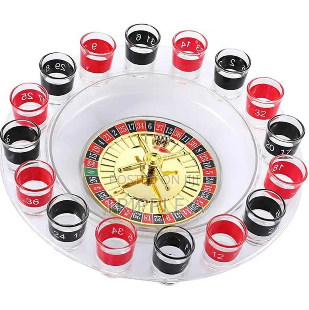 16 Shot Turntable Drinking Roulette Set