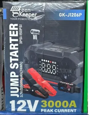 12v 4-in-1 Portable Car Jump Starter and Air Compressor.