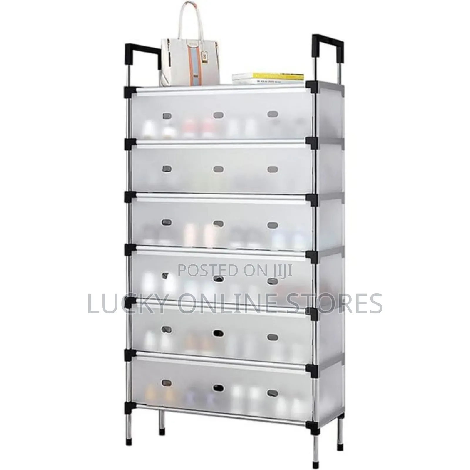 6 Tier Portable Dust Proof Shoe Rack