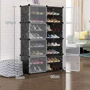 8 Tier-2 Column Plastic Shoe Rack
