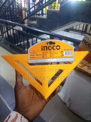 Ingco 18cm (7") Angle Square Constructed From High-impact Abs Material