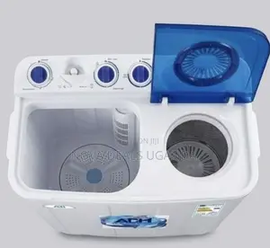 Adh 7kg Manual Twin Tub Top Loading Washing Machine-White