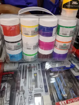12pcs Pack of 100ml Acrylic Colour for Art Painting