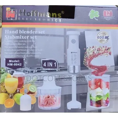 Hoffmans Hm-8042 4-in-1 Hand Blender Stabmixer Set