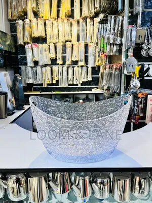 Textured Heavy-Duty Acrylic Ice Bucket