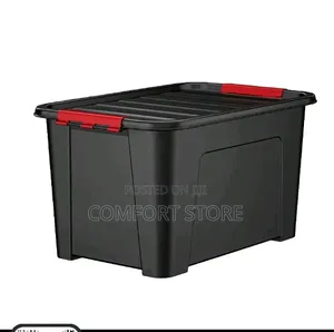 Black 150litres Black Plastic Storage
