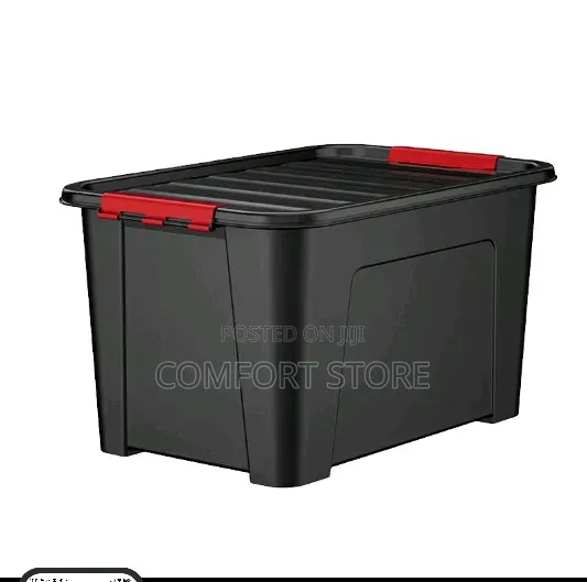Black 150litres Black Plastic Storage
