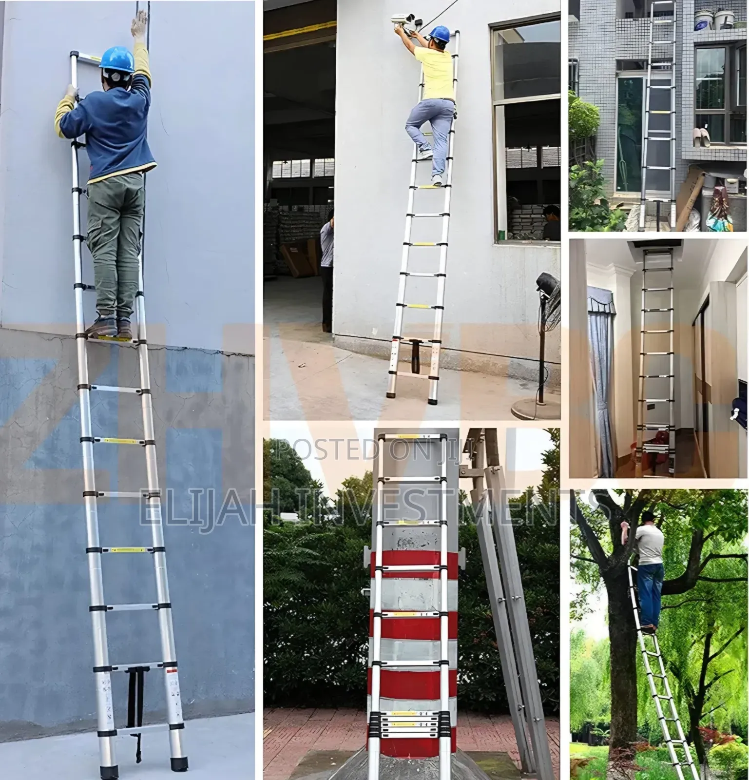 3.8m Aluminum Telescoping Extension Ladder