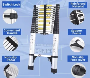 3.8m Aluminum Telescoping Extension Ladder