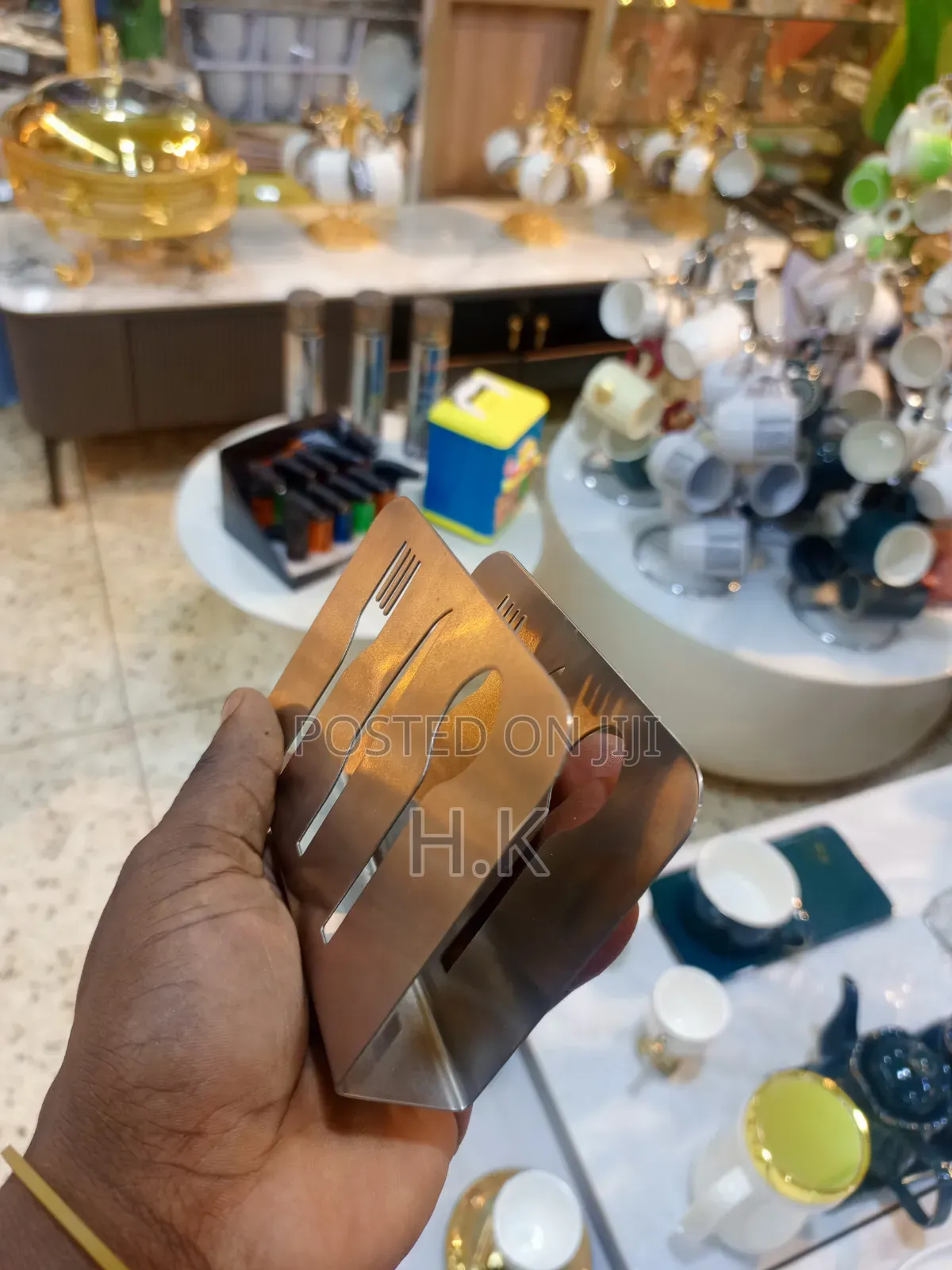 Freestanding Stainless Steel Table Napkin Holder
