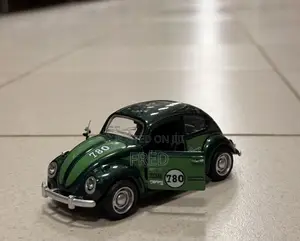 Green Diecast Volkswagen Beetle Toy Car