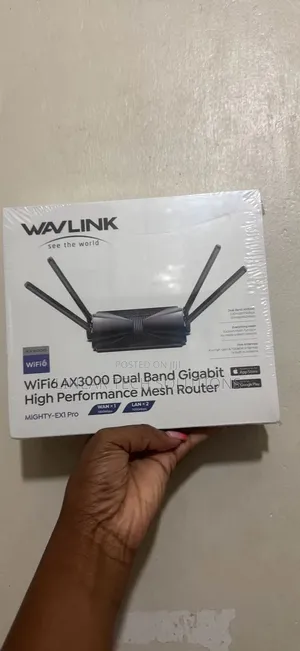 Wavlink Mighty-Ex1 Pro Wi-Fi 6 Ax3000 Dual-Band Gigabit Mesh Router