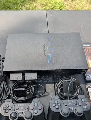 Sony Playstation 2 Fullset 2 Controllers, Memory Card- Tested