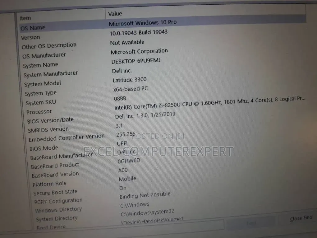 New Laptop Dell Latitude 3300 8GB Intel Core i7 SSD 256GB