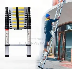 2.6m Heavy-Duty Portable Aluminum Telescopic Ladder