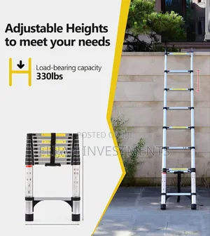 2.6m Heavy-Duty Portable Aluminum Telescopic Ladder