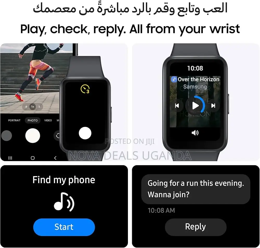 Samsung Galaxy Fit3 Smartwatch, Exercise and Sleep Tracking, Bluetooth