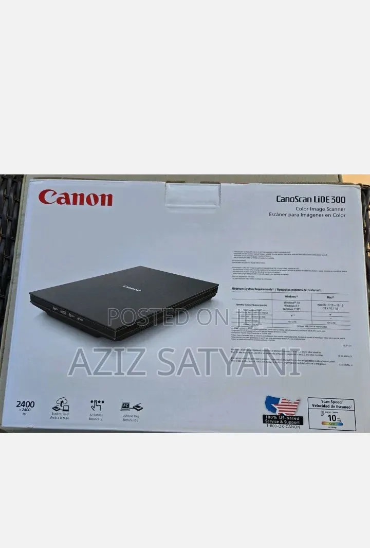 Canon Lide 300 Light A4 Flatbed Scanner Design for Home and Office Use