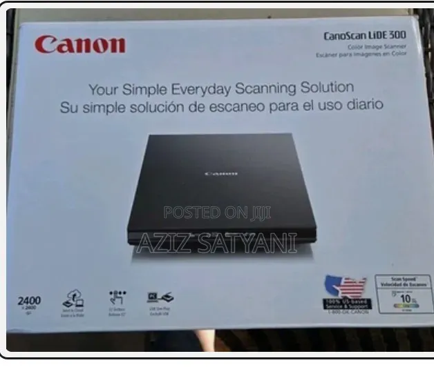 Canon Lide 300 Light A4 Flatbed Scanner Design for Home and Office Use
