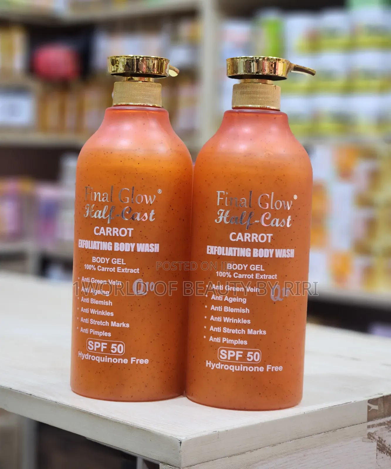 Final Glow Half Cast Carrot Exfoliating Body Wash