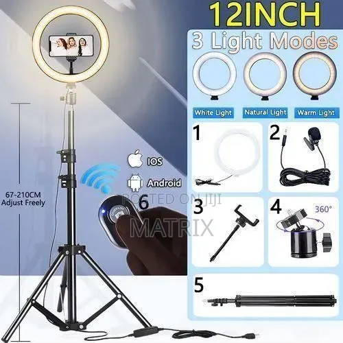 10 Inch RGB Ring Light With Tripod Stand