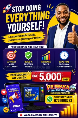 Eye Catchy Professional Design Ads for Businesses at Ugx