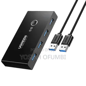 Ugreen Us216 2 in 4 Out Usb 3.0 Sharing Switch Box - Black