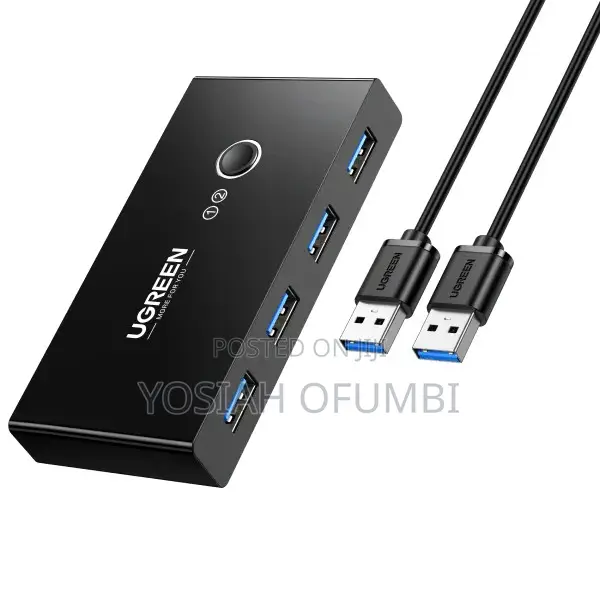 Ugreen Us216 2 in 4 Out Usb 3.0 Sharing Switch Box - Black