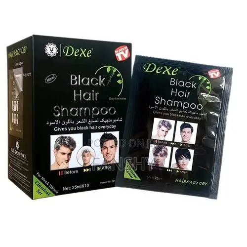 Original Dexe Black Hair Shampoo Set - 25mlx10