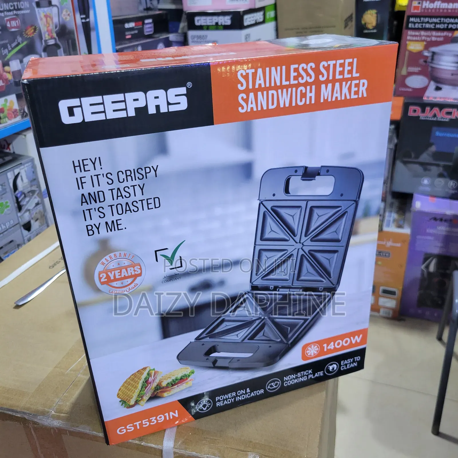 Geepas Stainless Sand Wich Maker