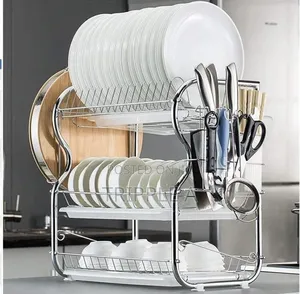 1/2/3 Layers Dish Bowl Rack