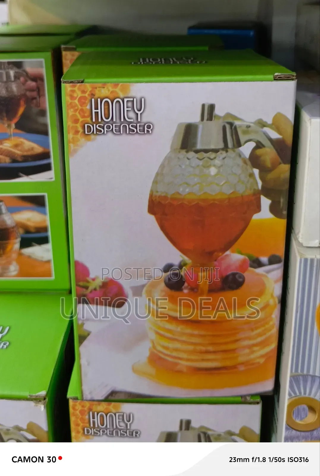 Transparent, Drip-Free Acrylic Honey Dispenser