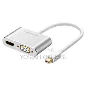 Ugreen Md115 Mini Dp to Hdmi + Vga Converter -Silver