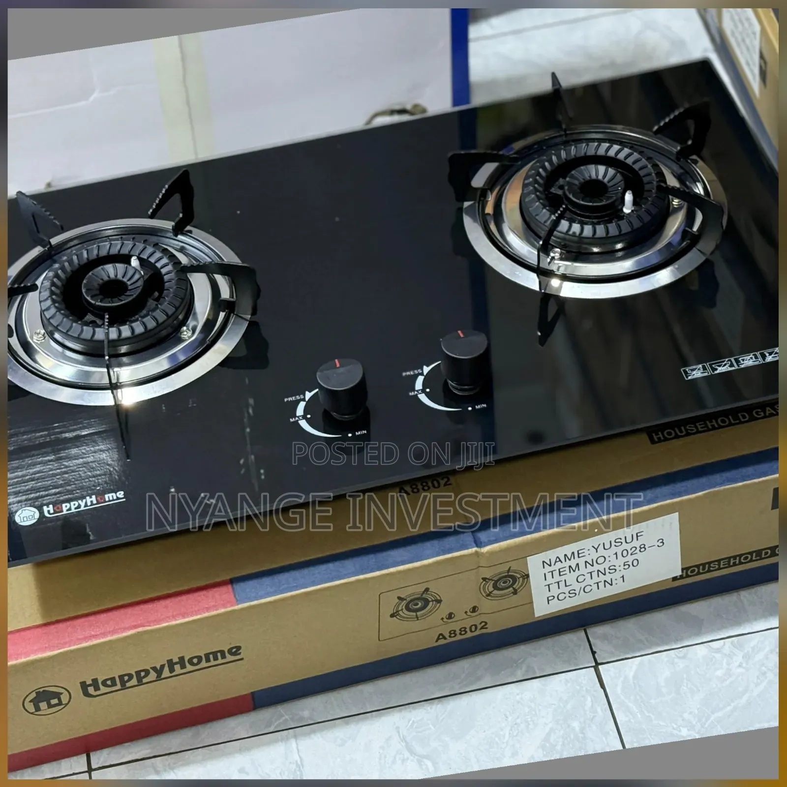 Happy Home Double Gas Hob. Gas Hob Double