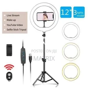 10 Inch RGB Ring Light With Tripod Stand