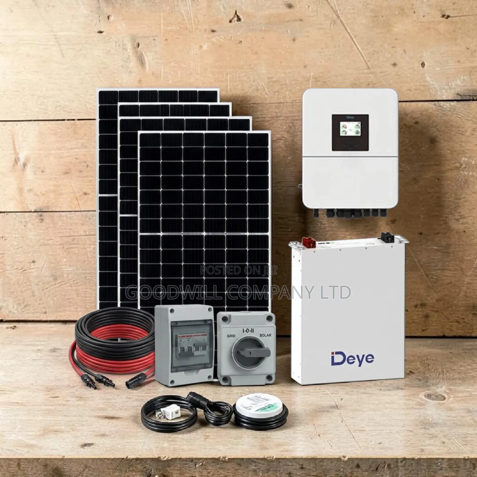 5kwh Deye Hybrid Solar System Full Kit
