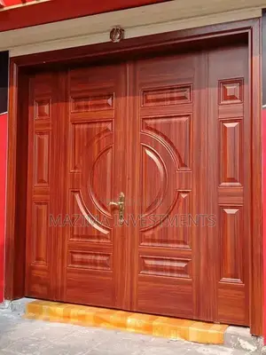 Mahogany Wood/Main Entrance