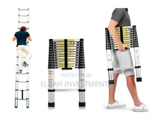 3.2-Meter (Approx. 10.5 Ft) Aluminum Telescopic Extension Ladder