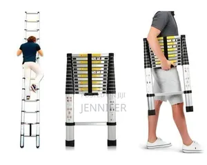 3.2-Meter (Approx. 10.5 Ft) Aluminum Telescopic Extension Ladder