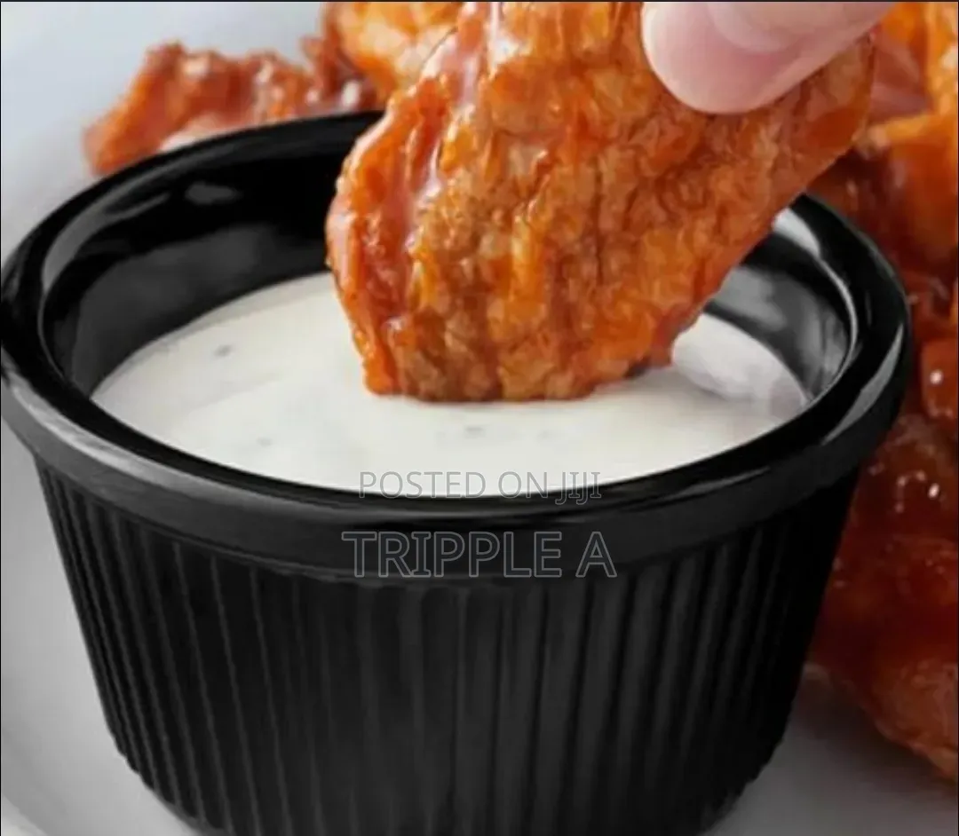 12pcs of Black Mini Ramekins Condiment Saucers