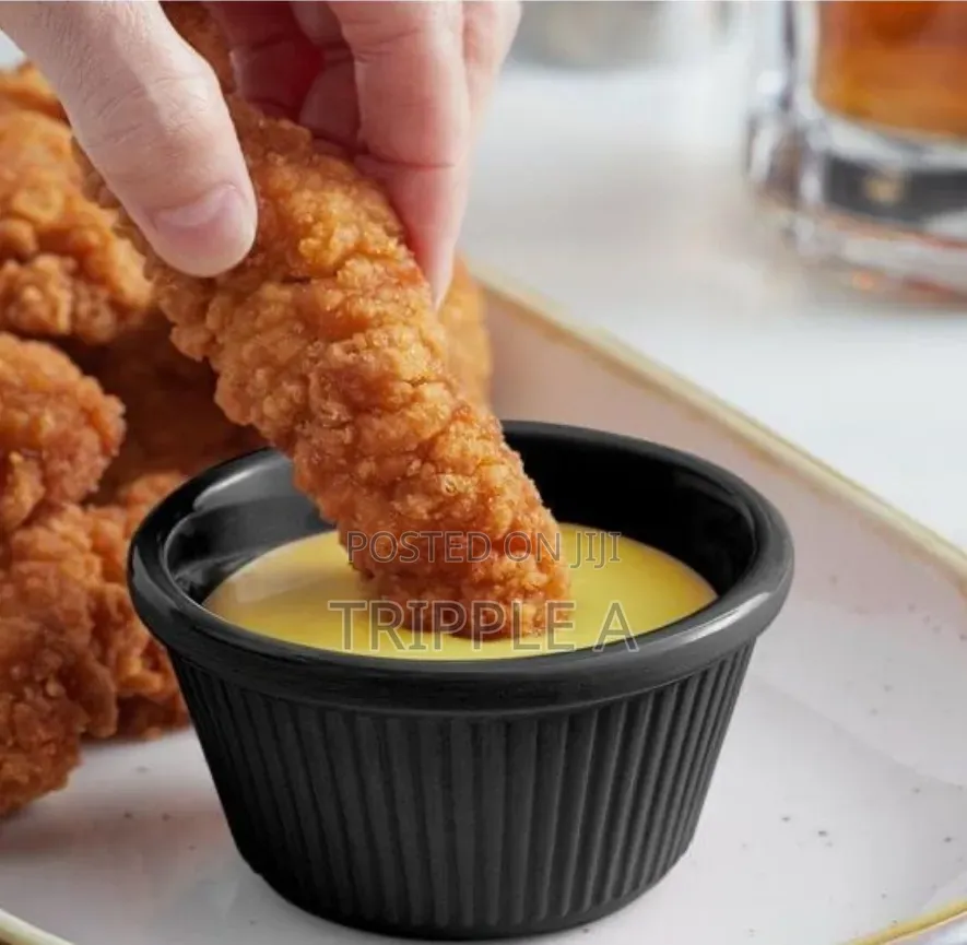 12pcs of Black Mini Ramekins Condiment Saucers