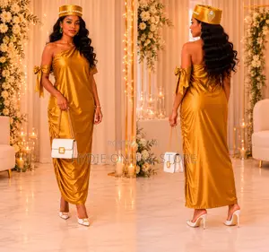 Golden Dress Two Piece