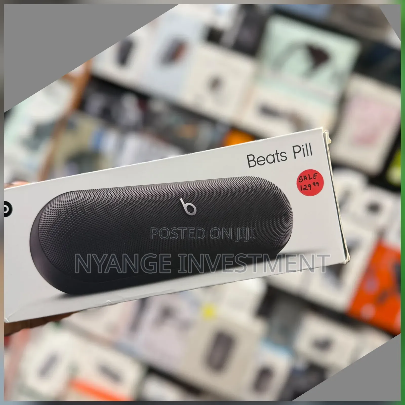 Beats Pill Portable Bluetooth Speaker in Matte Black.