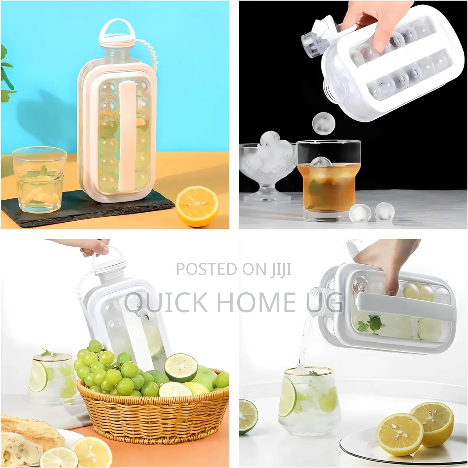 Ice Ball Maker Bottle,Ice Cube Bottle With Lid Cover