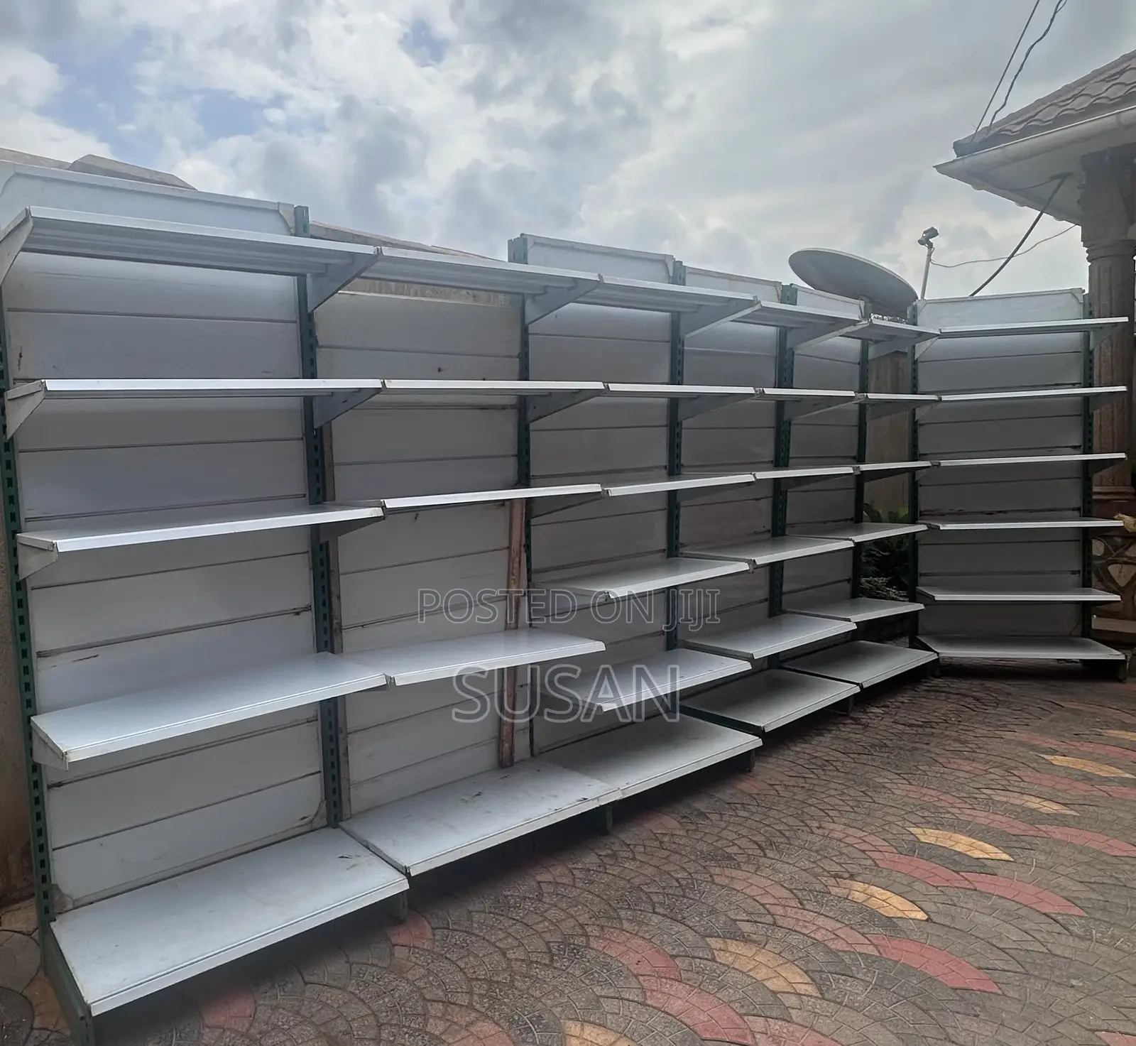 Supermarket Metallic Shelves