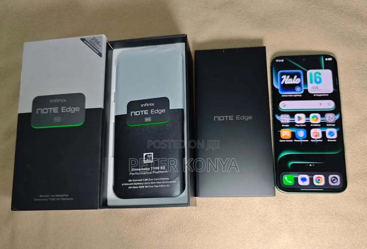New Infinix Note Edge 256 GB Black
