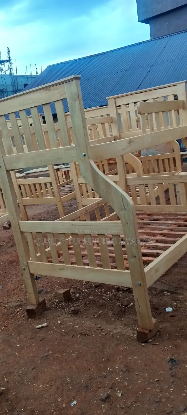 Double Wooden Heartening Decker Bed