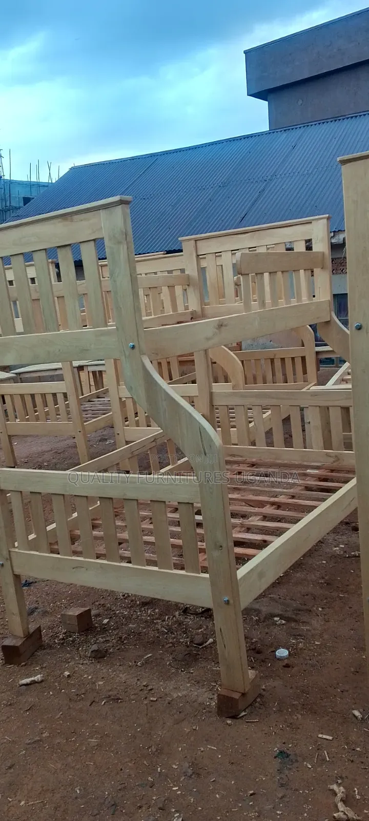Double Wooden Heartening Decker Bed